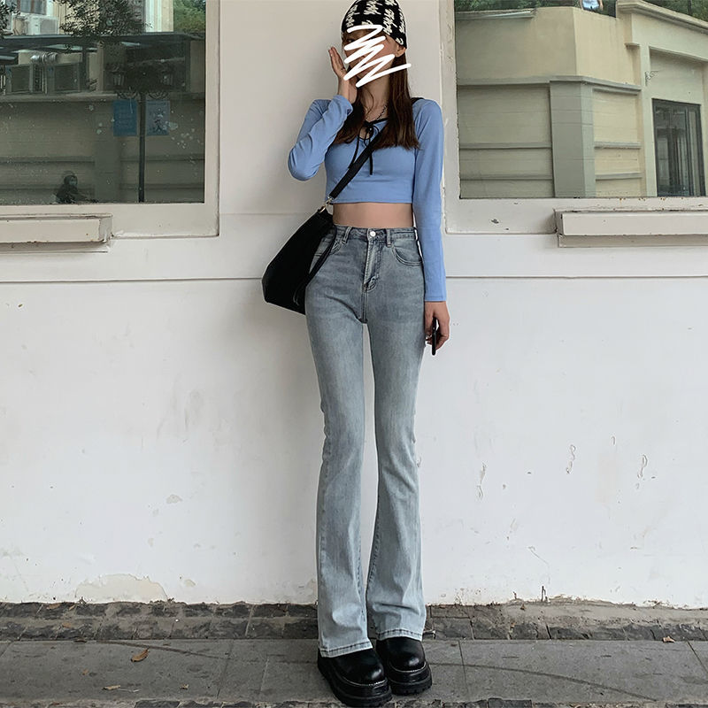 High Waist Loose Comfortable Jeans For Women Wide Leg Pants Elastic Fashion Boyfriend Style Denim Pants Trousers Plus Size 4