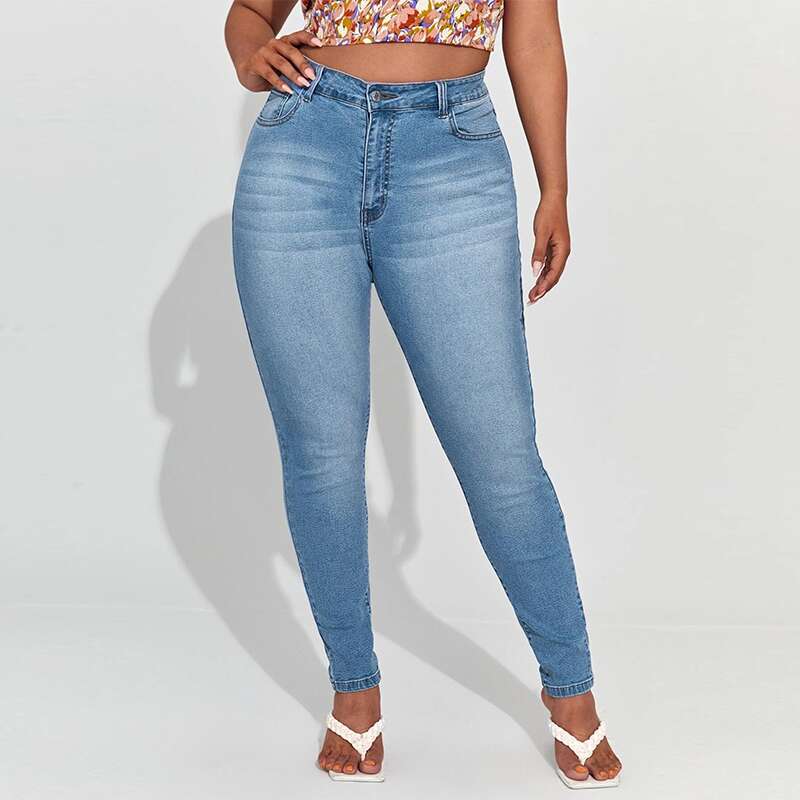 Jeans For Women High Waist Stretch Denim Trousers Mom Jeans Pencil Pants Casual Comfort Trousers Oversize 1