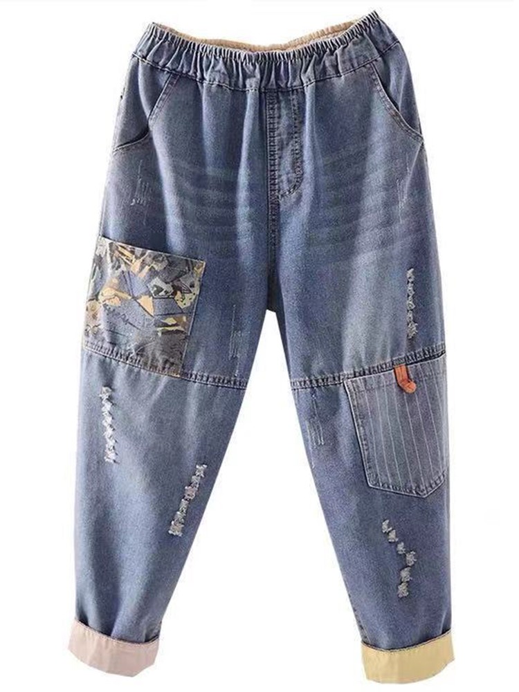 Women Casual Boyfriend Jeans New Arrival 2022 Fashion Vintage Style Streetwear All-match Loose Female Denim Harem Pants D224 6
