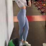 Women Leggings Solid High Waist Push Up Peach Ankle Length Workout Leggings Jeggings Casual Spandex Legins Female 4