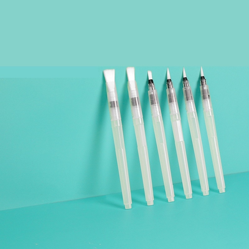 1/3/6 PCS Refillable Paint Brush Water Color Brush Soft Watercolor