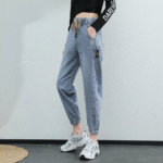 2022 Harem Pants Vintage High Waist Jeans Woman Women's Jeans Ankle Length Mom Jeans Cowboy Denim Pants jeans for women jeans 5