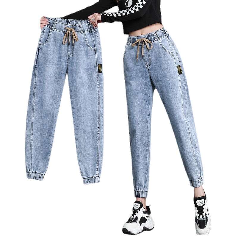 2022 Harem Pants Vintage High Waist Jeans Woman Women's Jeans Ankle Length Mom Jeans Cowboy Denim Pants jeans for women jeans 6
